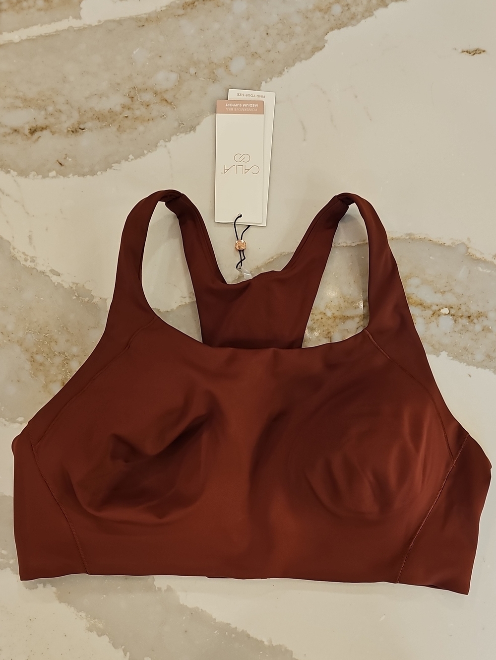 CALIA Women's PowerMove Adjustable Bra; NWT; Size XL; Color: Red Brown - Picture 4 of 11